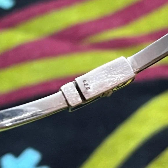 VTG Whimsigoth Ethiopian Fire Opal Sterling Silver 925 Bangle Cuff Bracelet